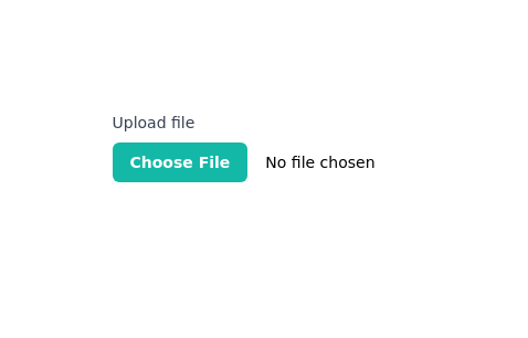 File upload input section with file preview - Tailwind CSS Example