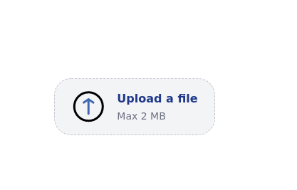 File upload with icon