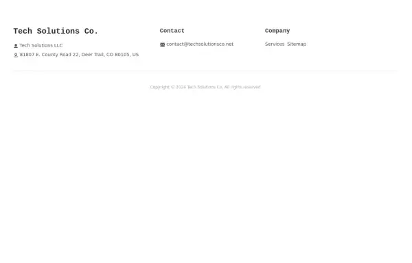Footer - Modern minimal style