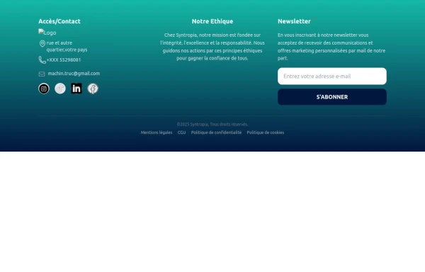 Footer version Ousmane