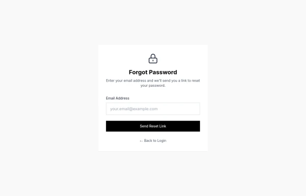 Forgot password form
