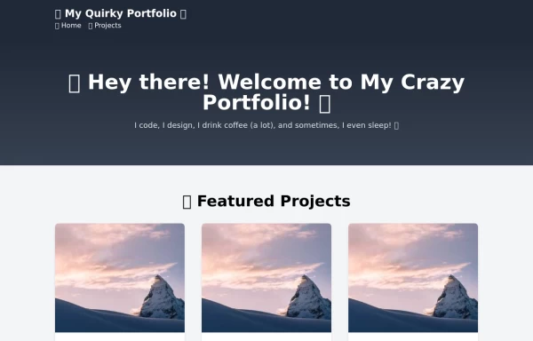 free tailwind personal portfolio template