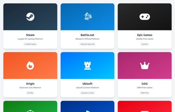 Gaming Platforms Grid