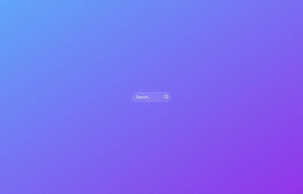 Glassmorphic Animated Searchabar