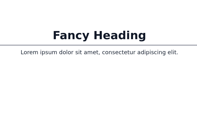 Heading title - Tailwind CSS Example