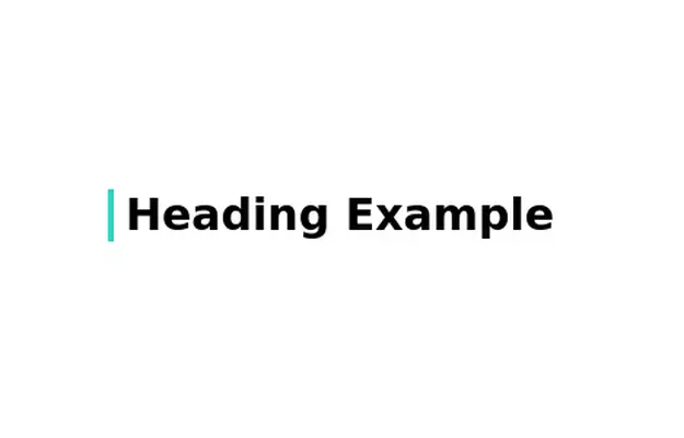 Heading title - Tailwind CSS Example