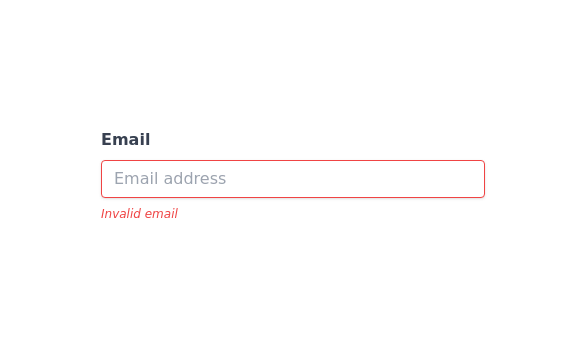 Invalid input detected message