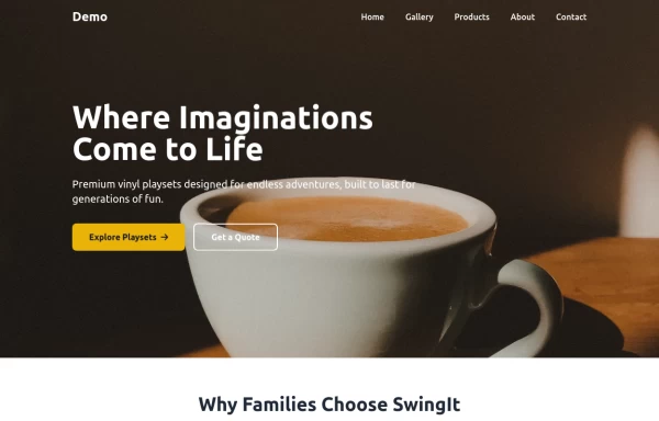 Landing page