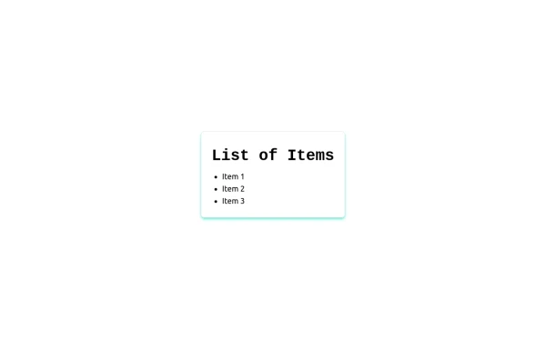 List items