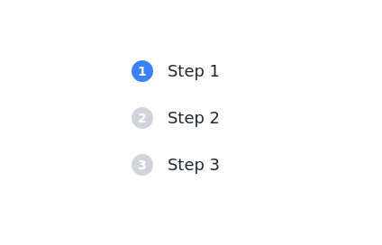 List of steps