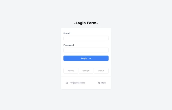 Login Form