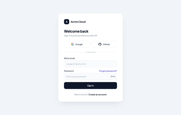 Login Form