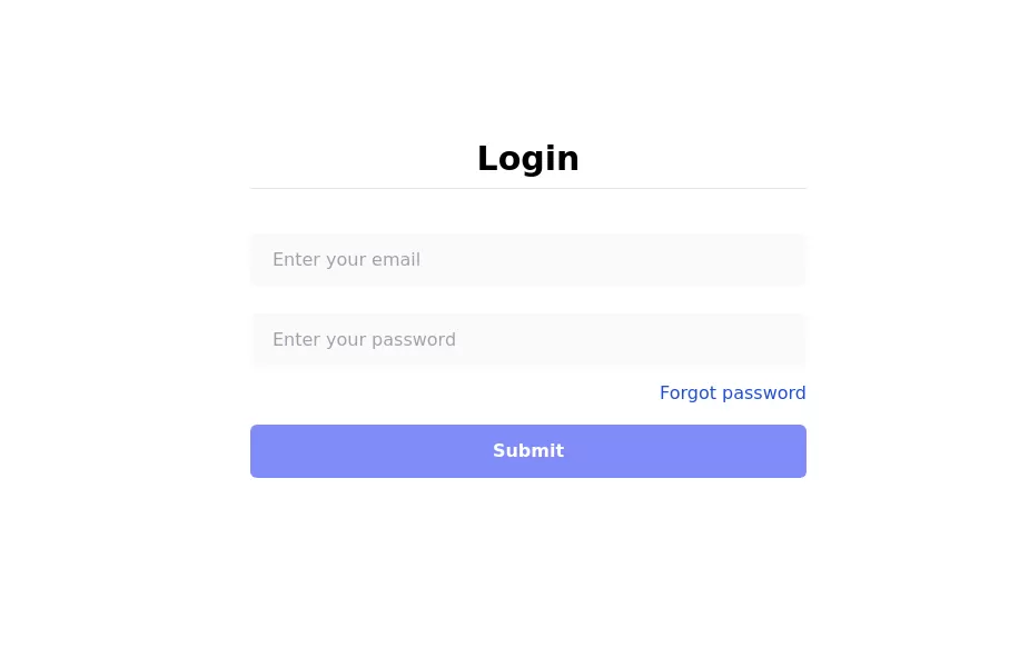 Login form responsive 