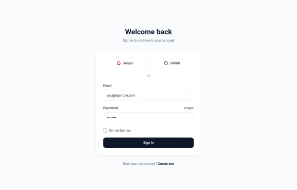 Login Page