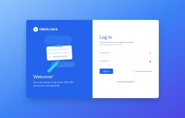 LOGIN PAGE OMERLINKS