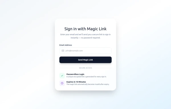 Magic Link Authentication
