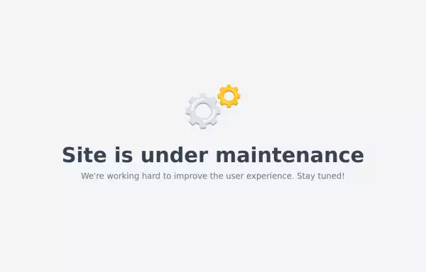 Maintenance page template