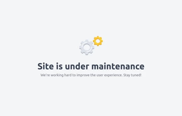 Maintenance page