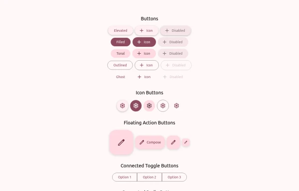Material 3 Buttons [Light]