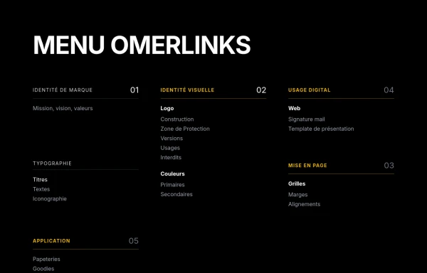 MENU OMERLINKS