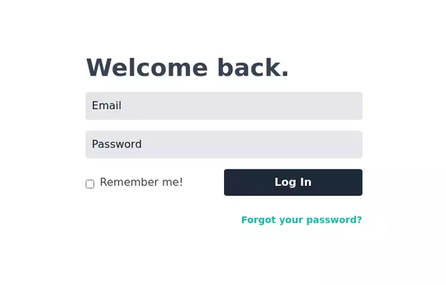 Login form