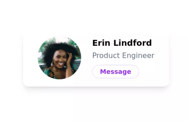 Minimal Profile card