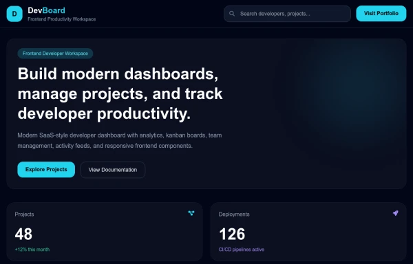 Productivity Dashboard UI