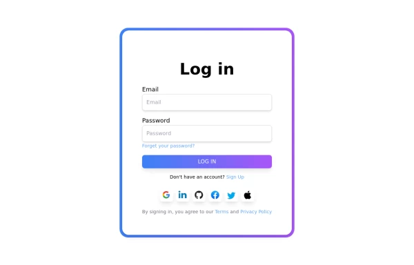 Modern Login Page