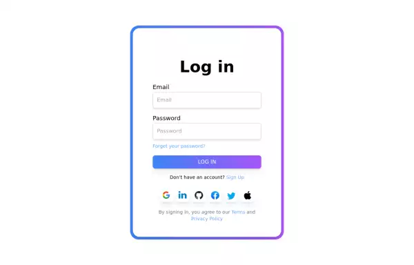 Modern Login Page