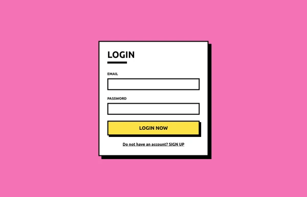 Modern Neo-Brutalist Login Page – Dark & Light Mode with Tailwind CSS