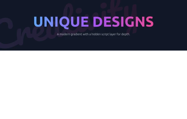 Modern Neon Gradient with Diagonal Script