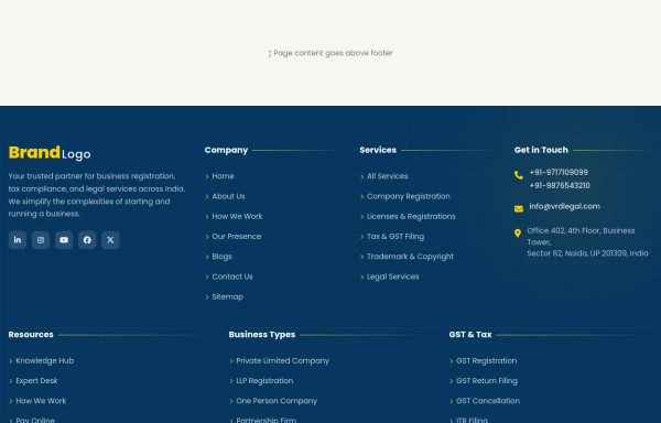 Multi-column Footer