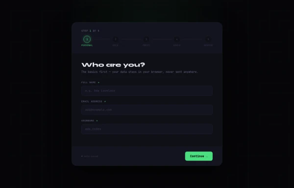 MULTI-STEP FORM component
