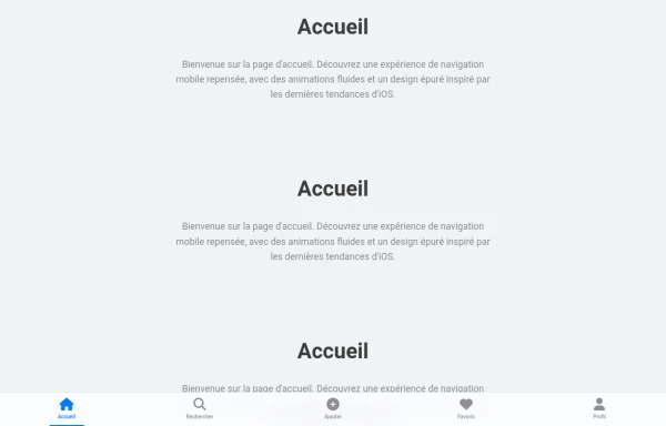 Navigation Mobile iOS