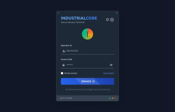 NDUSTRIALCORE login