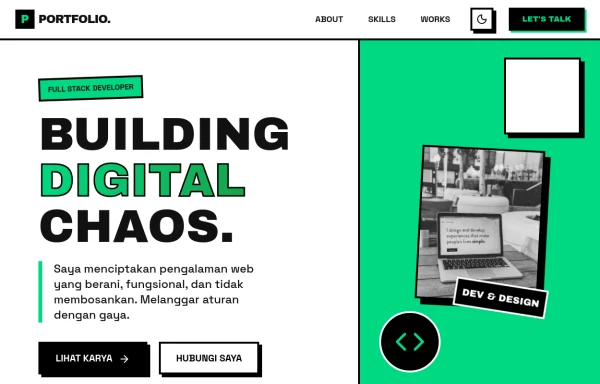 Neo-Brutalist Portfolio