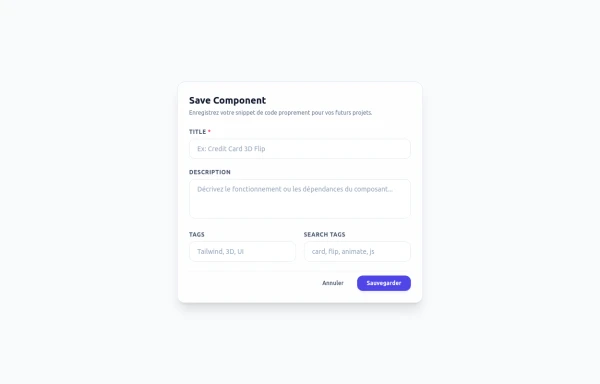 new Save Component tailwindflex