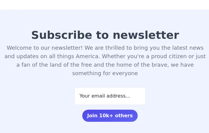 Newsletter example