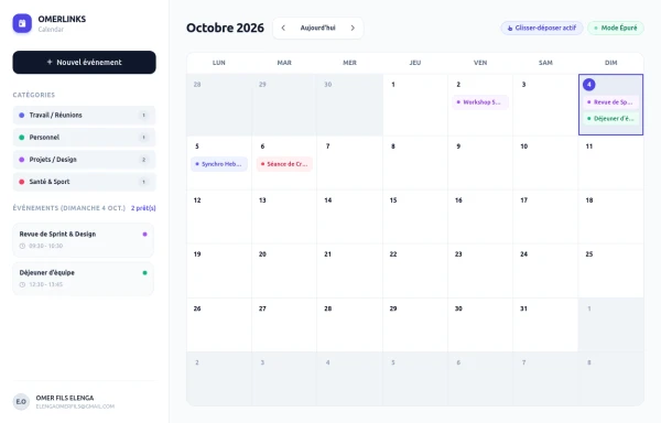 OMERLINKS Calendar
