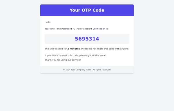 Otp-code template