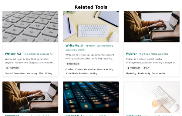 Posts / Articles card grid