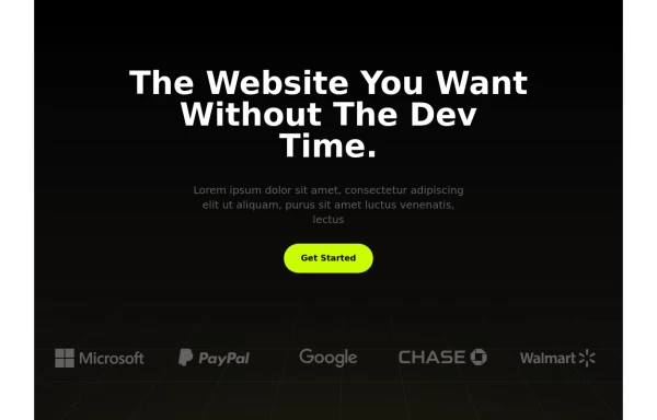 Premium SAAS HERO Section
