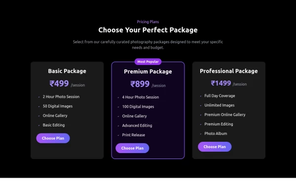 Pricing Card