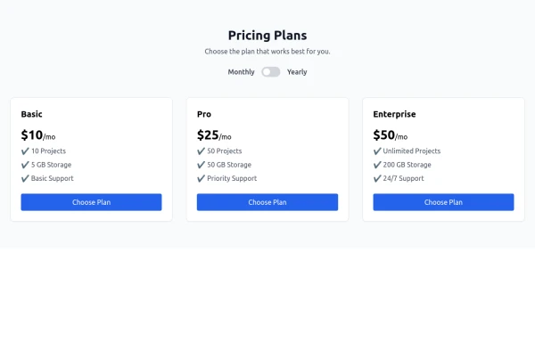 Pricing Plans