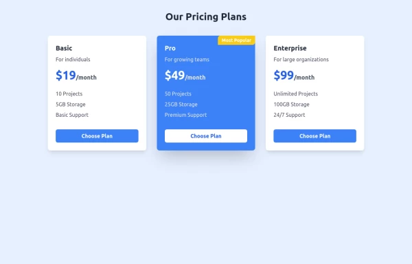 Pricing Section