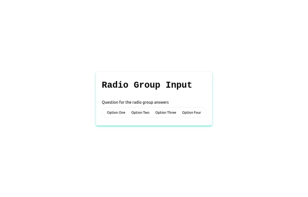 Radio Input Group