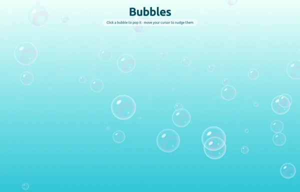 Real bubble Animation