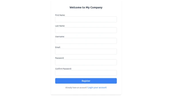 register form