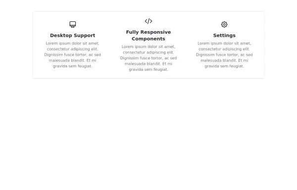 Responsive Features Section