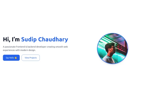 Responsive Hero Section